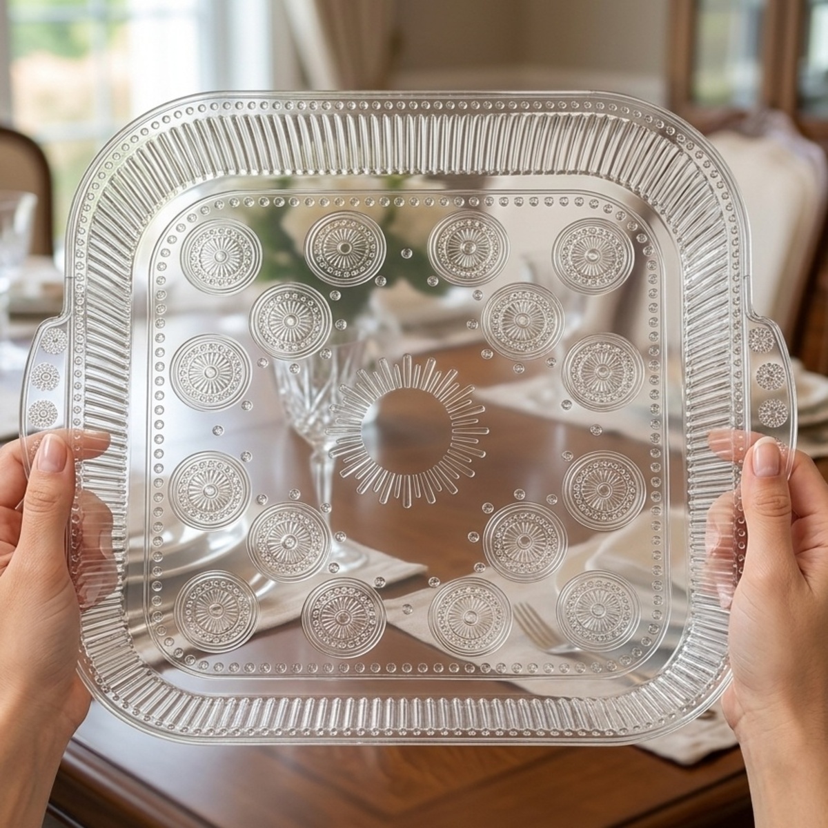 Serving Tray With Handle