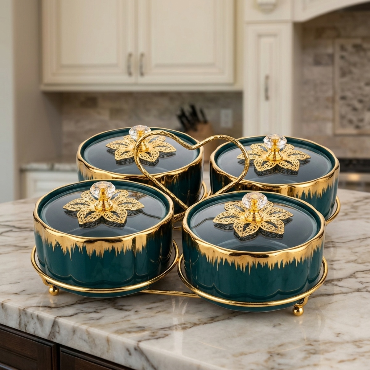Ceramic Candy Bowl Set 4 Parts