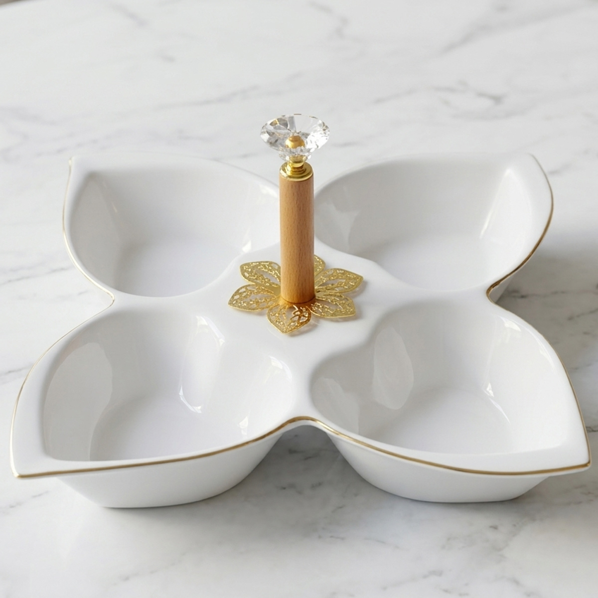 Ceramic Candy Bowl 4 Parts