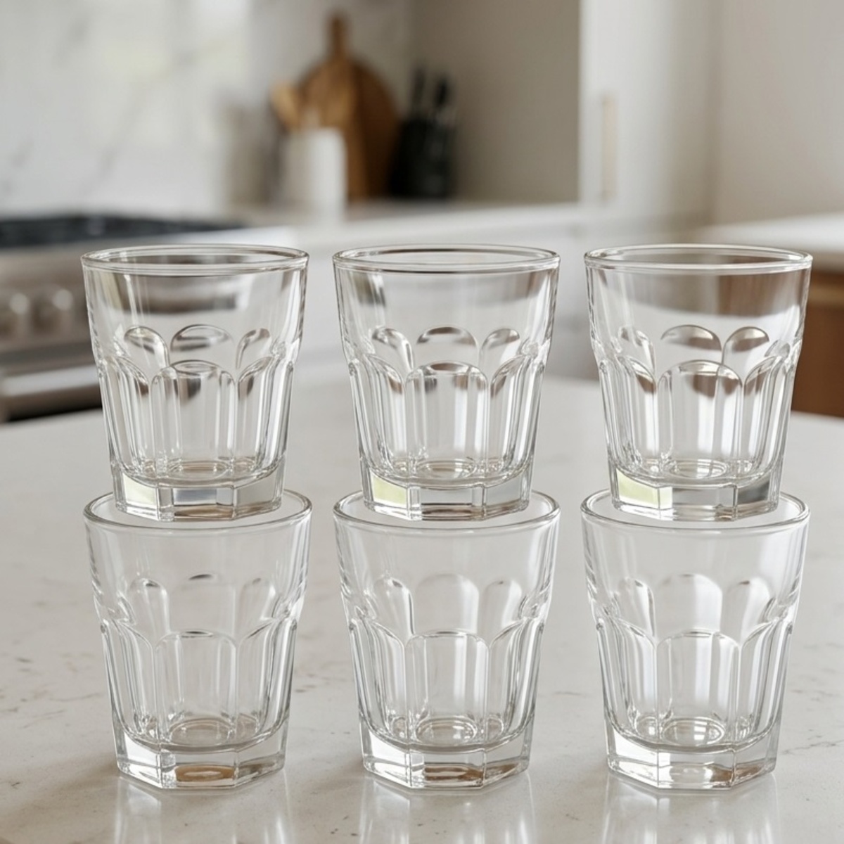 Short Drinking Glasses 6 Pieces