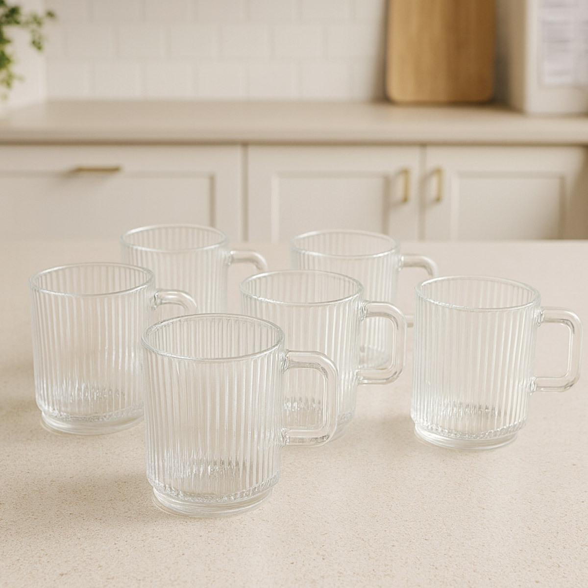 Glass Mug 6 Pieces