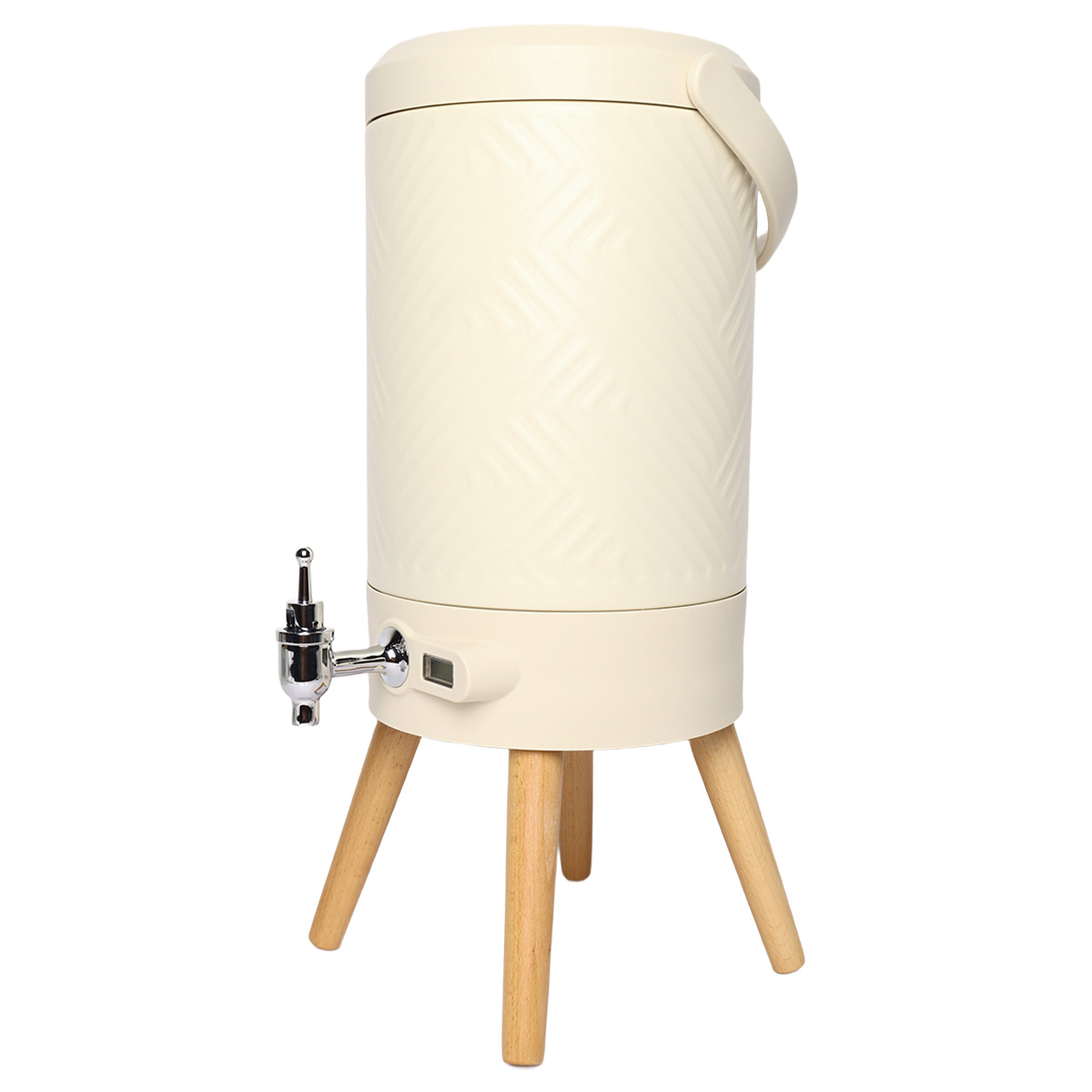 Pump Flask with Tap 5L White