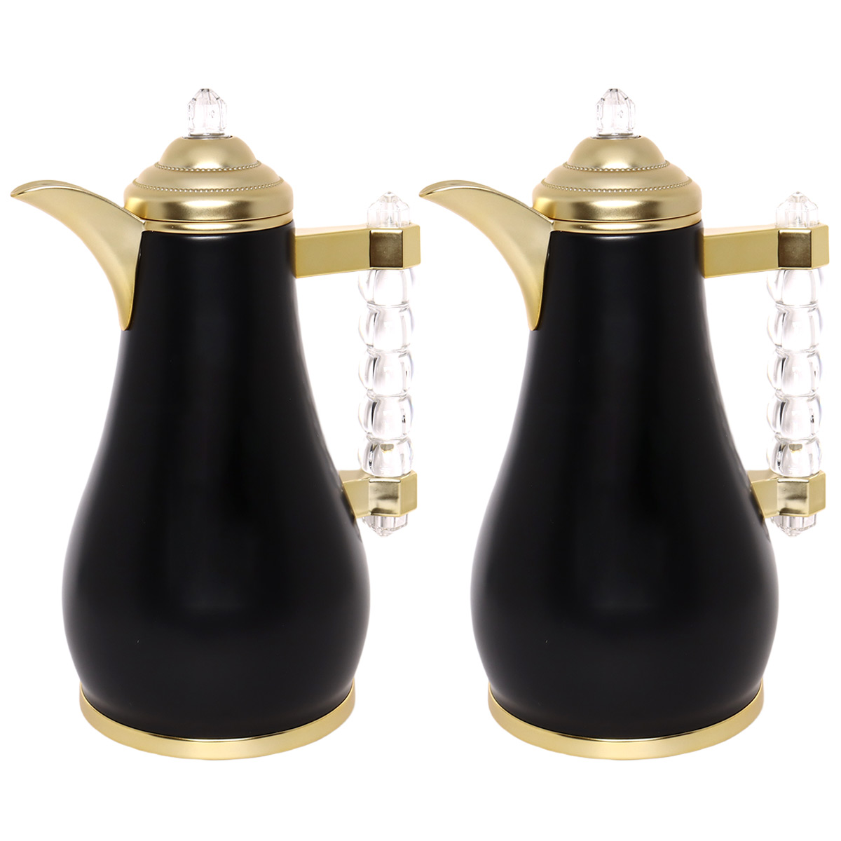Arabic Flask 1L 2 Pieces Black Gold