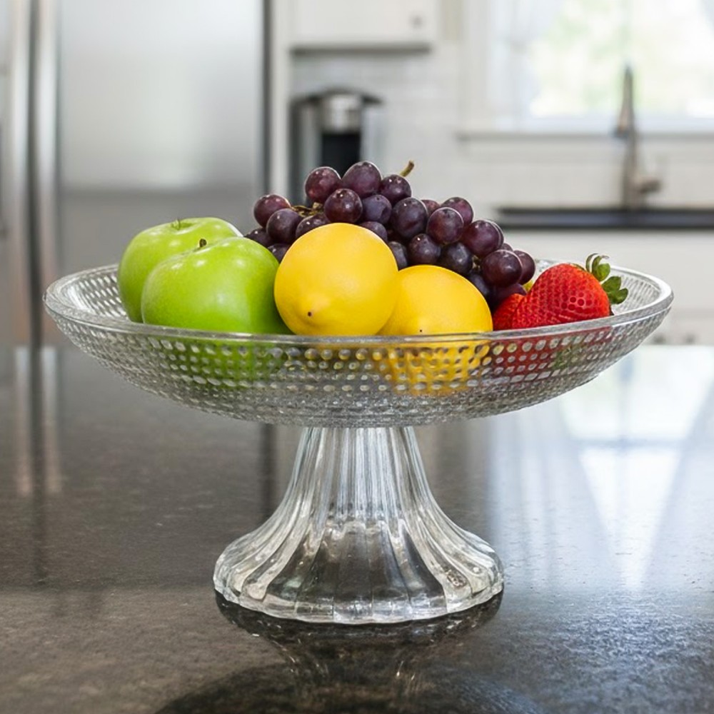 Decorative Centerpiece Glass Fruit Bowl
