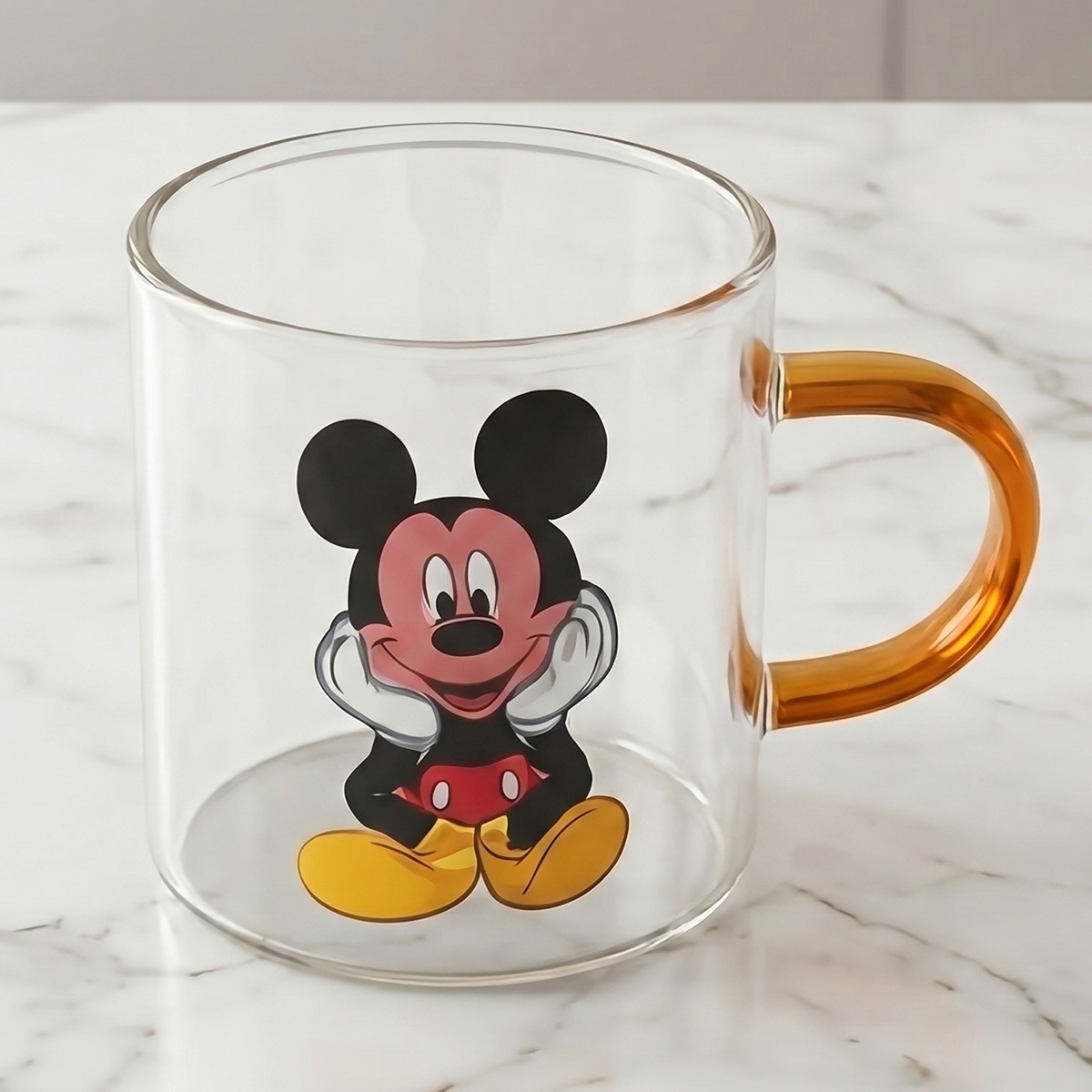 Glass Cup with Cartoon Characters 1 Piece