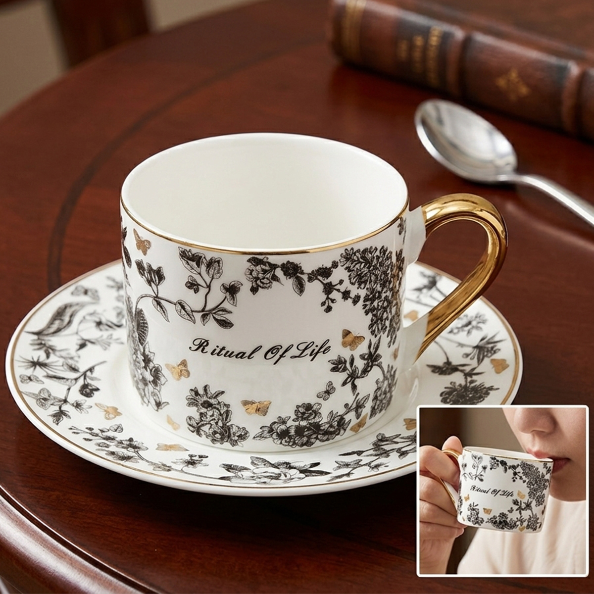 Cup Saucer Ceramic
