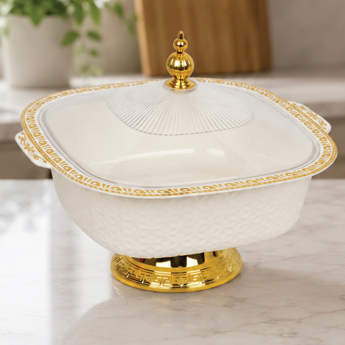 Elegant Bowl with Lid