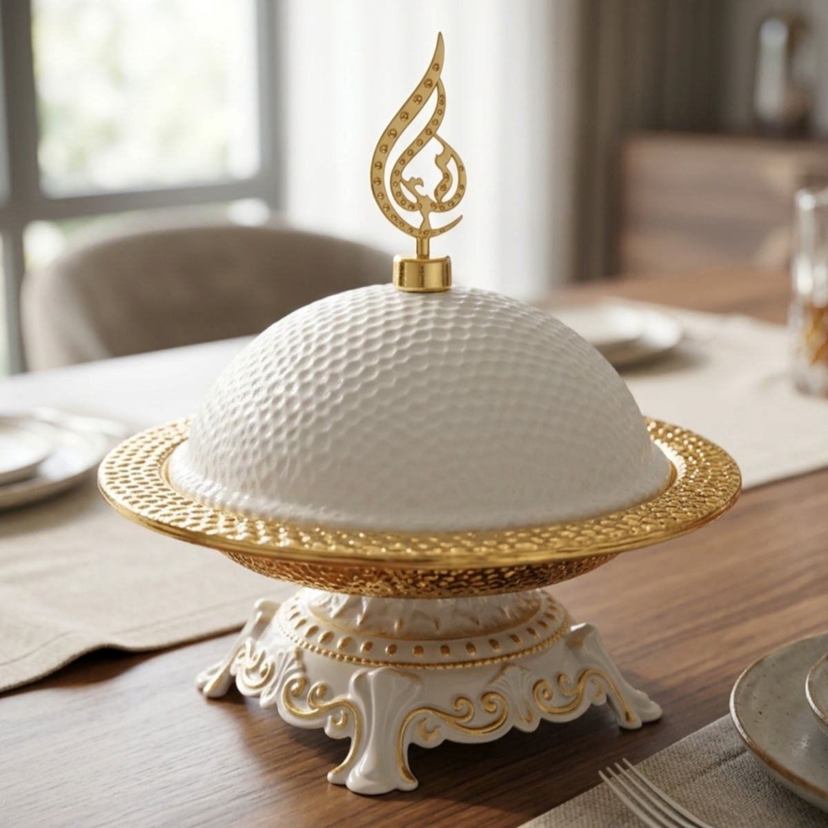 Decorative Covered Dish Medium