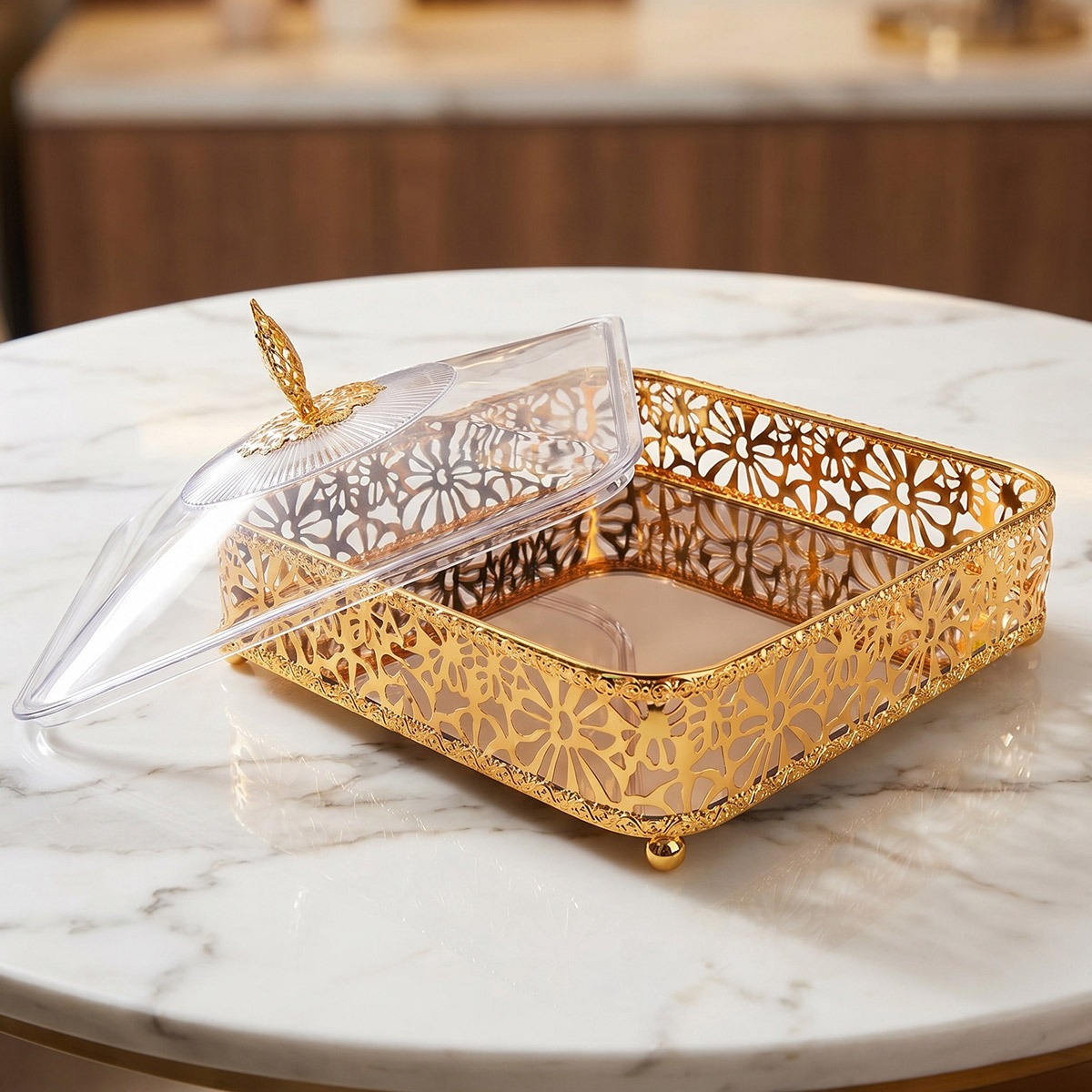 Candy Box Metal Golden