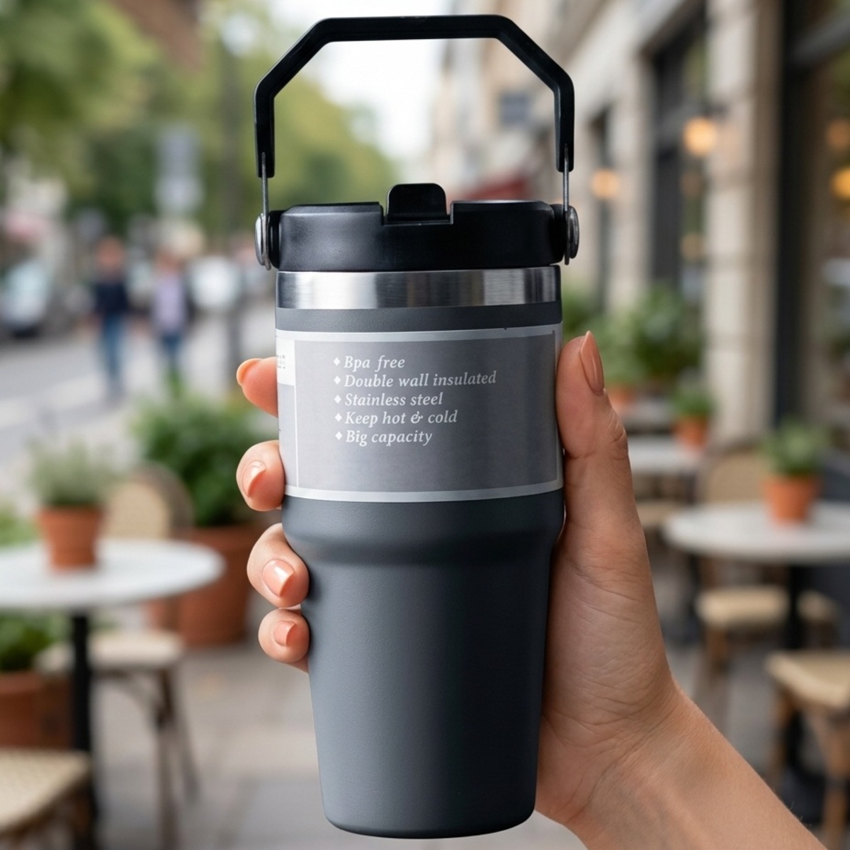Travel Mug Stainless Steel 600ml