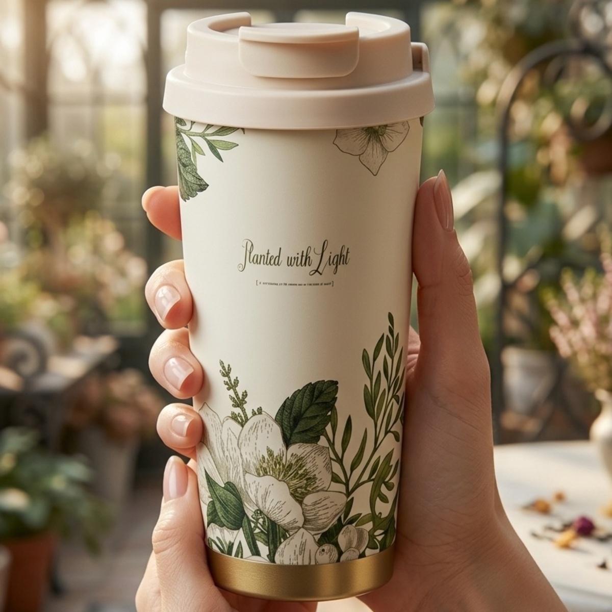 Travel Mug Stainless Steel 520ml White