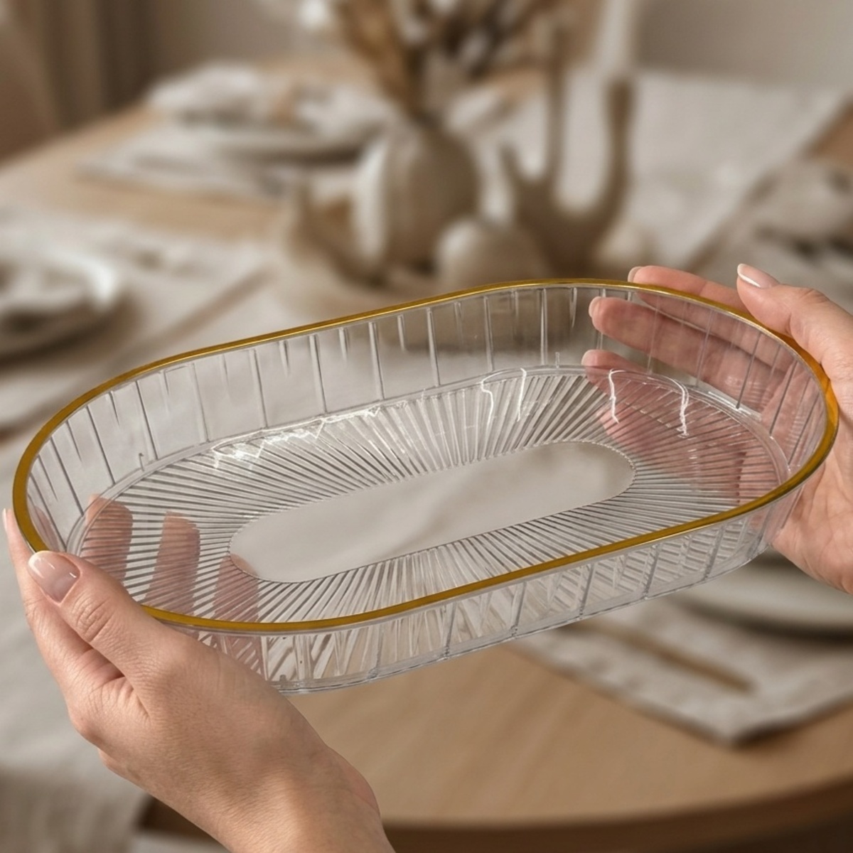 Plastic Tray Rectangle Medium