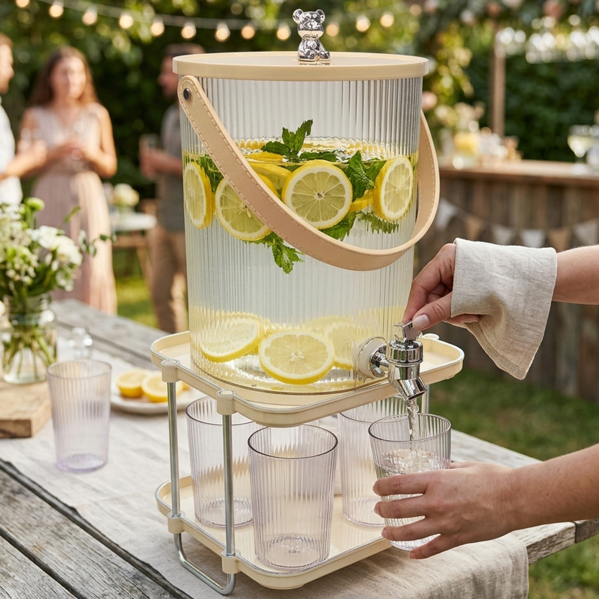 Drink Dispenser with Stand