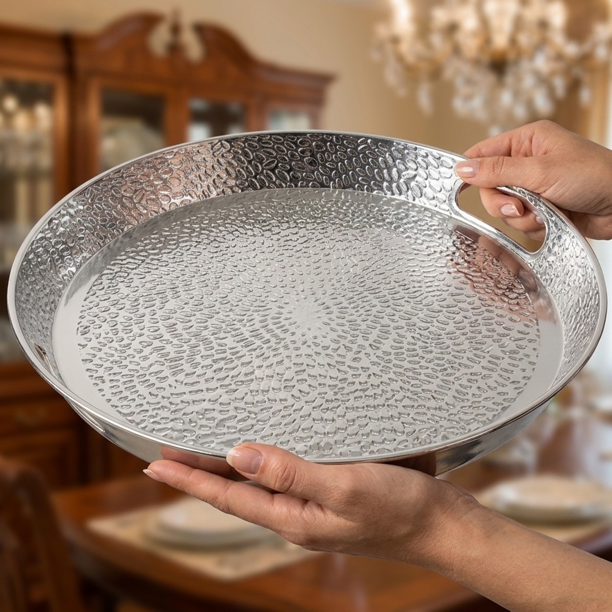 Plastic Tray Round 34x4cm