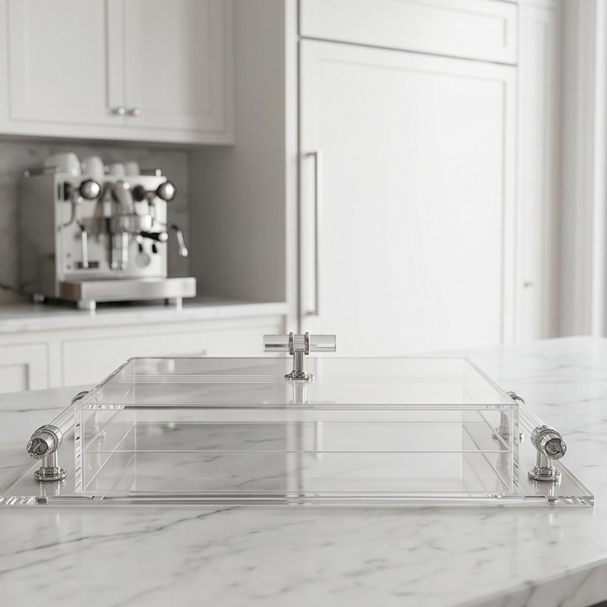 Acrylic Organizer Tray Kitchen 37x17x8.5cm