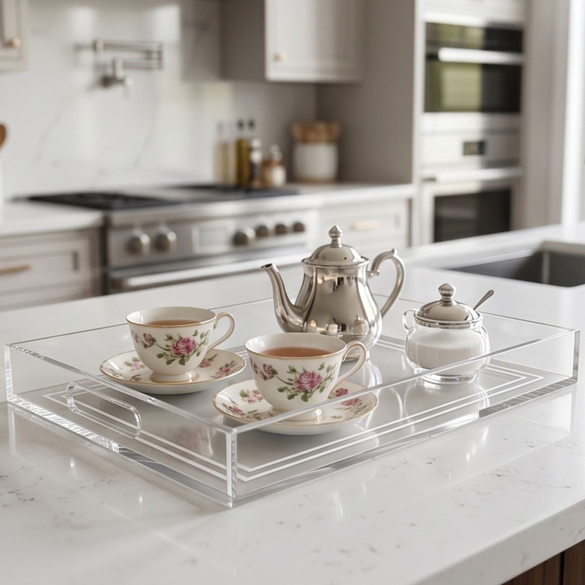 Acrylic Tray Rectangle 52x30x6.5