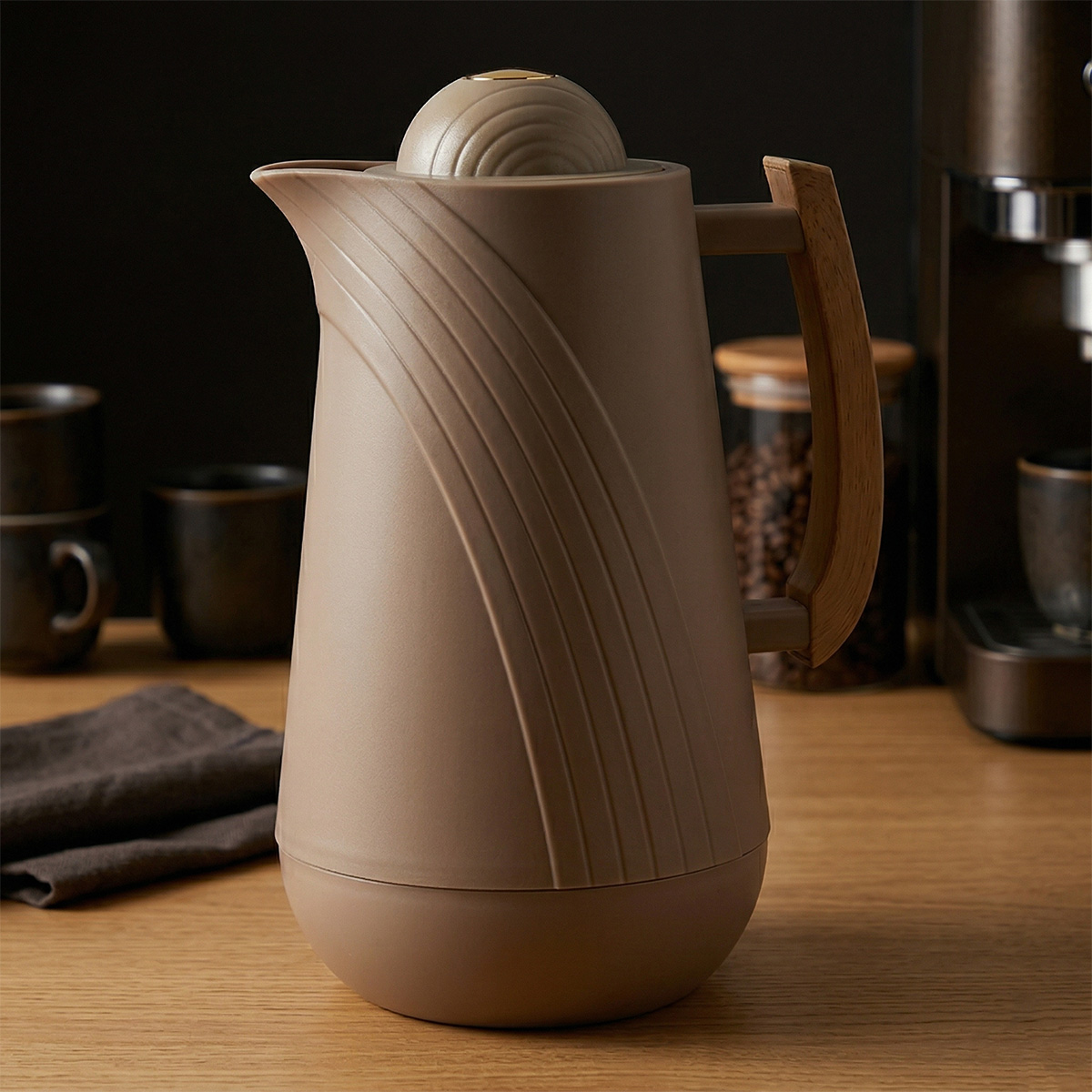 Flask Plastic Body Beige