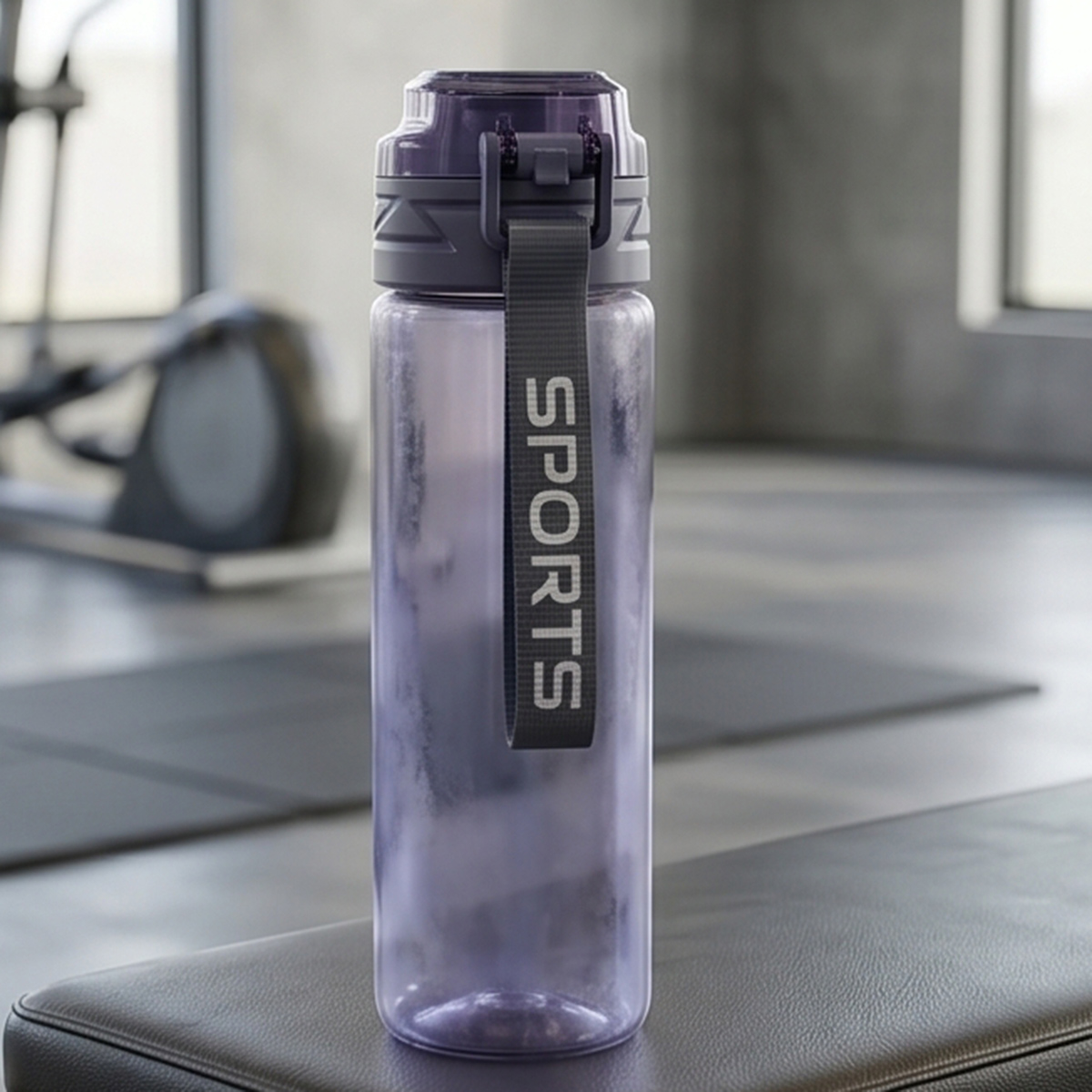 Sports Water Bottle Plastic Blue