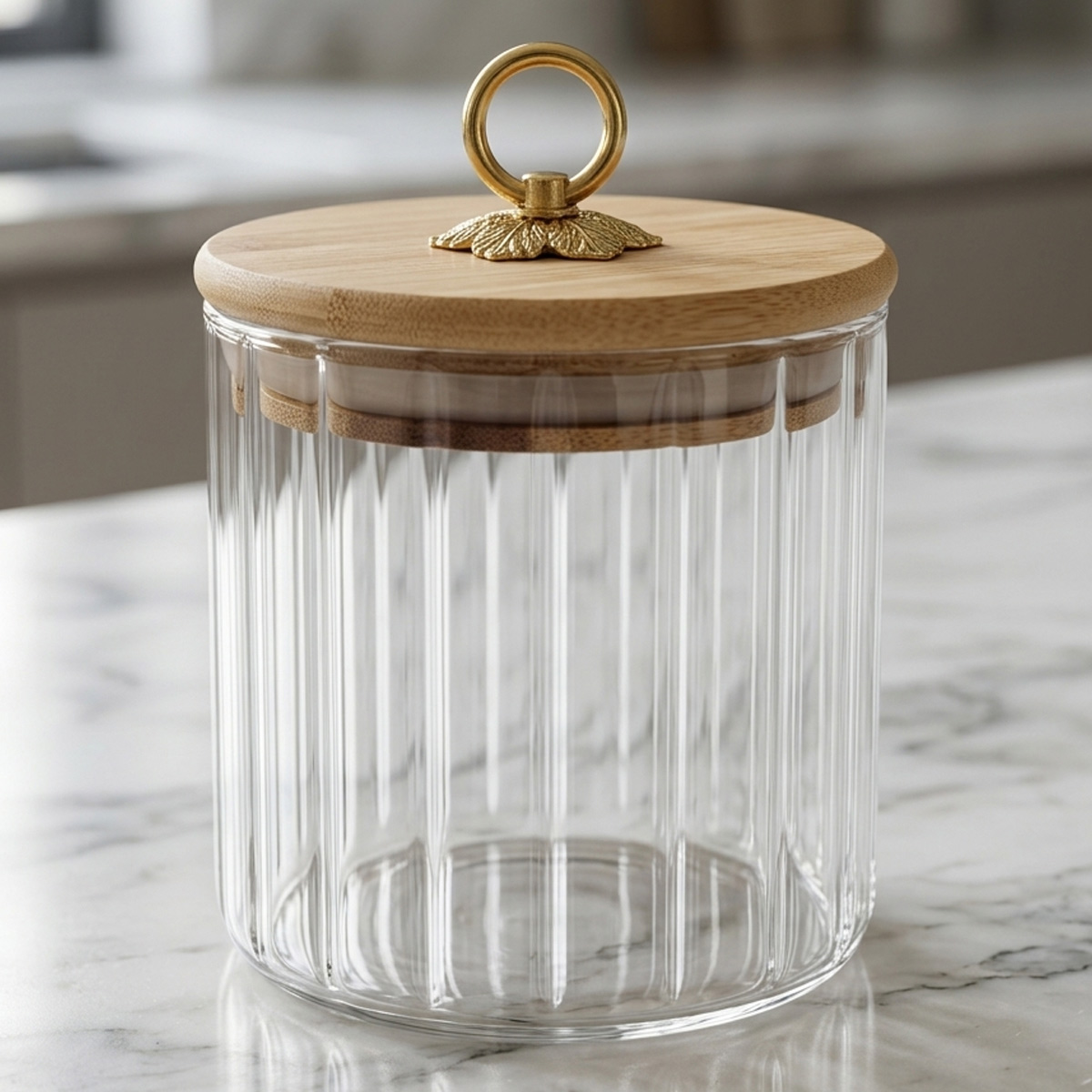 Glass Canister With Cover
