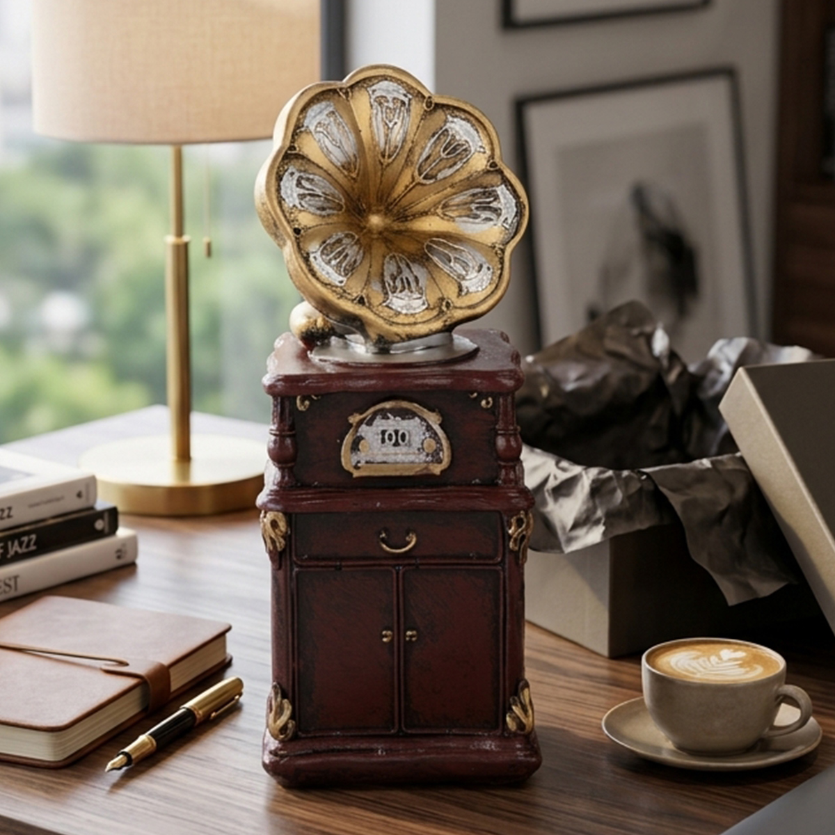 Vintage Style Gramophone Decorative Piece
