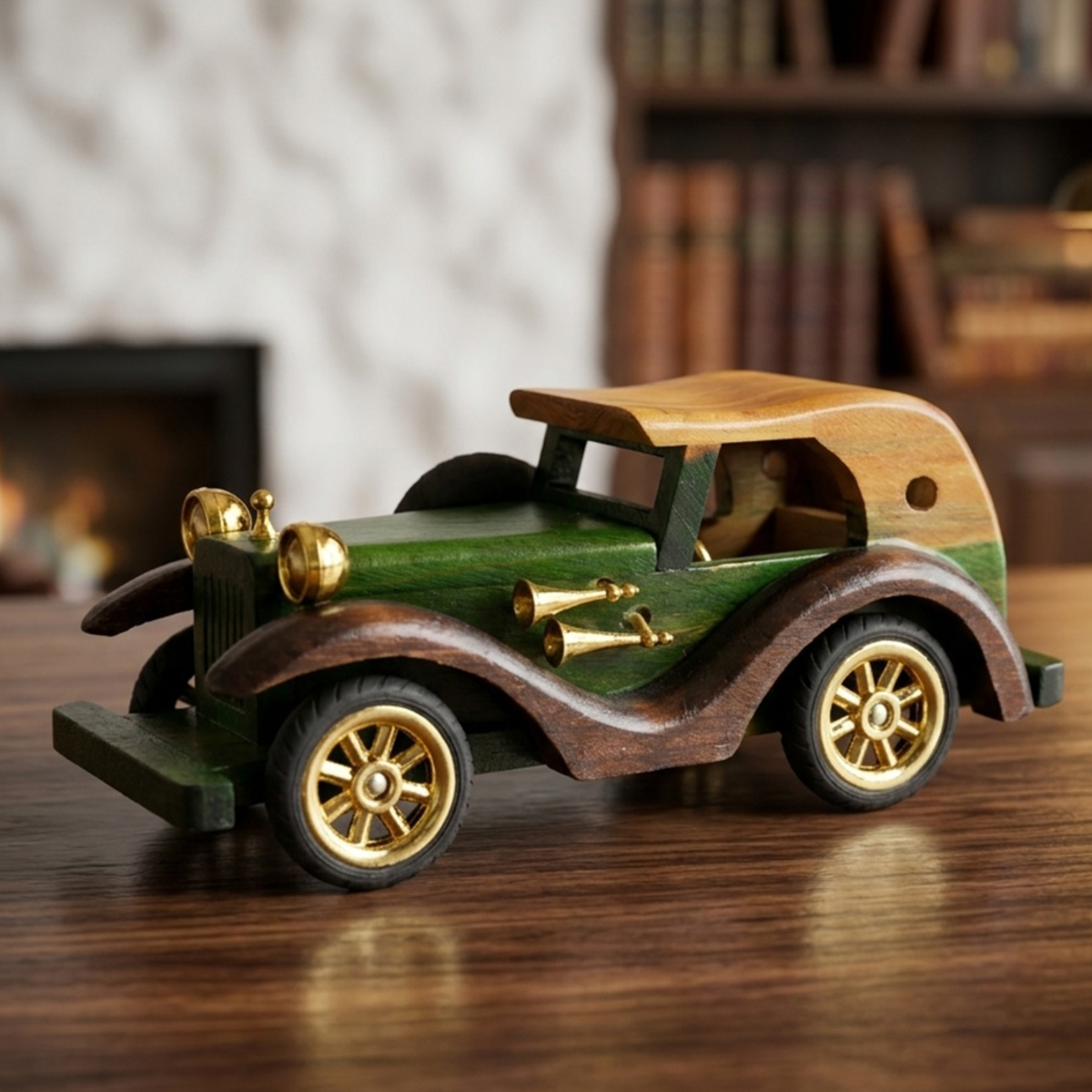 Wooden Decoration Car Small Assorted Colour