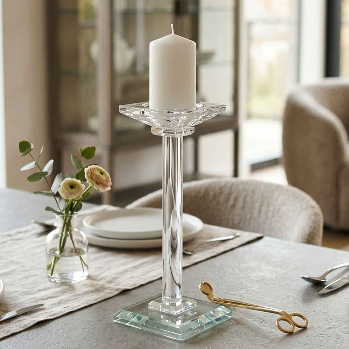 Crystal Candle Stand 30cm