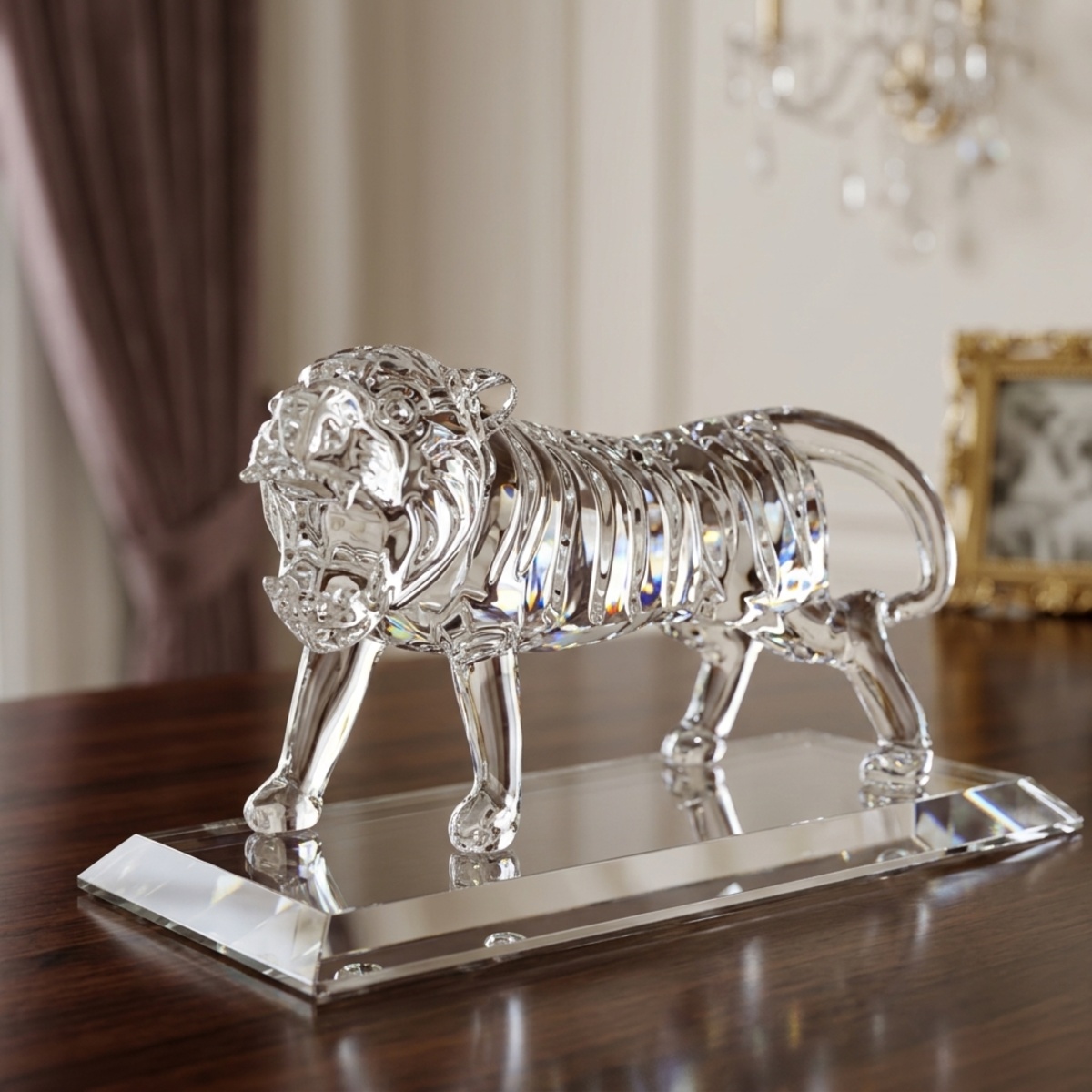 Crystal Tiger Figurine
