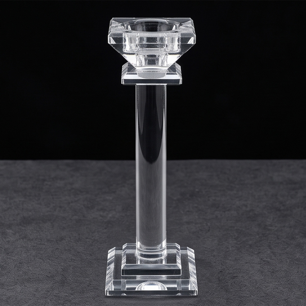 Ornate Crystal Candle Holder 20cm
