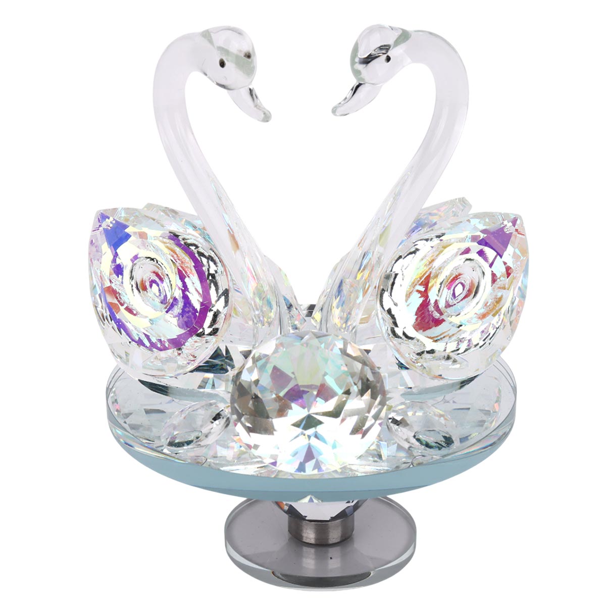 Crystal Swan Rotating