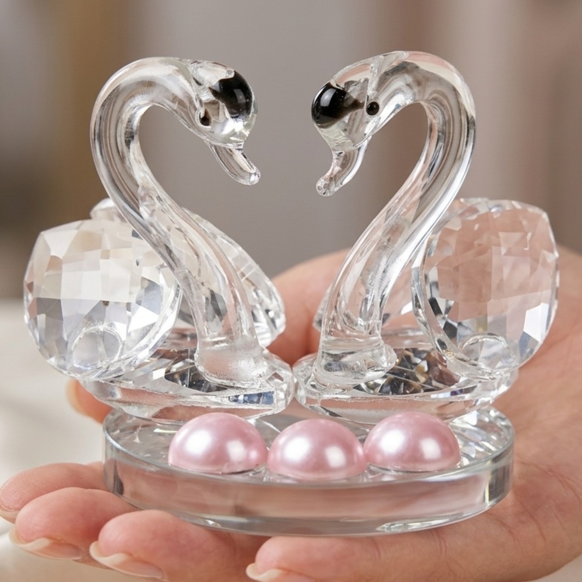 Crystal Swan Figurine