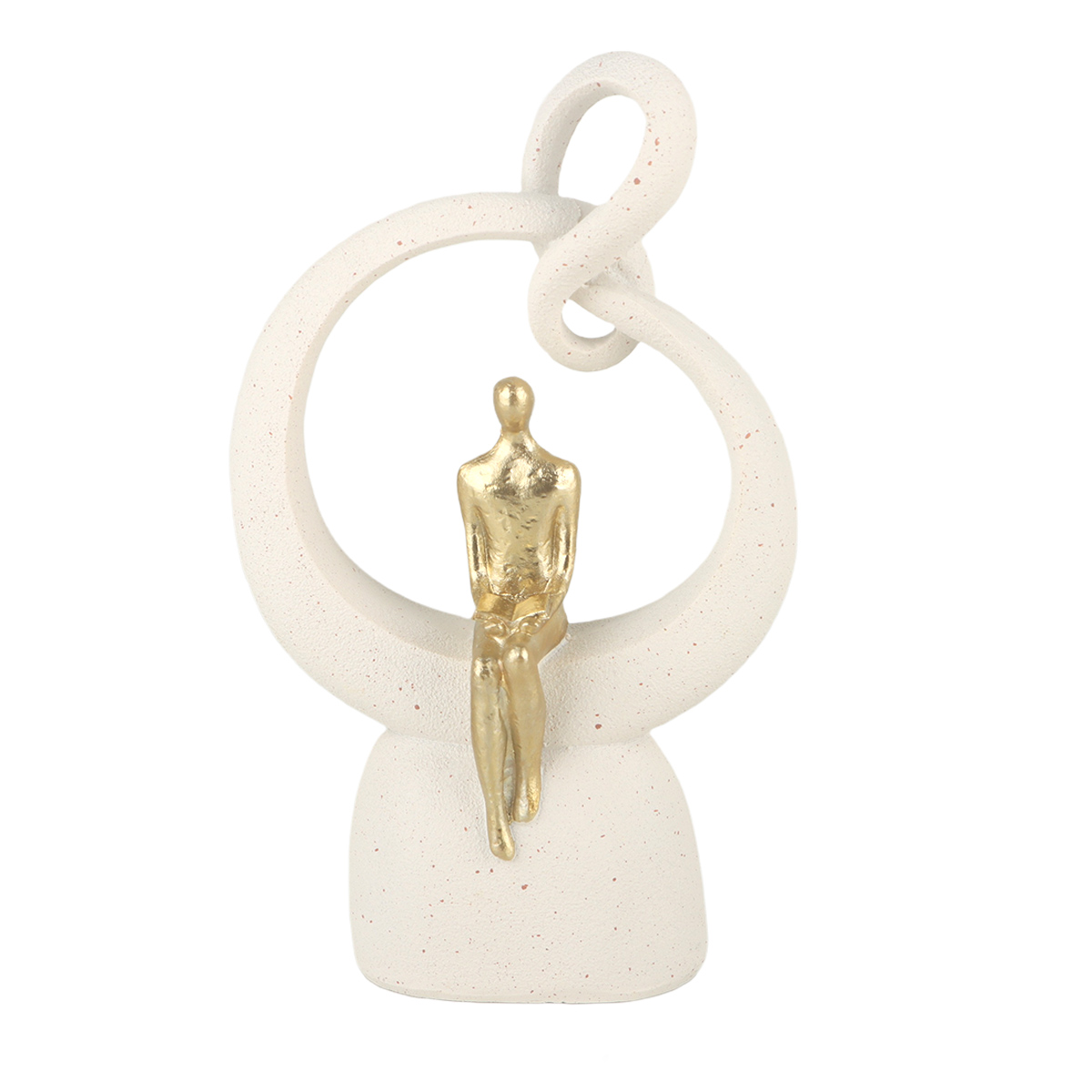 Ceramic Golden Human Figure