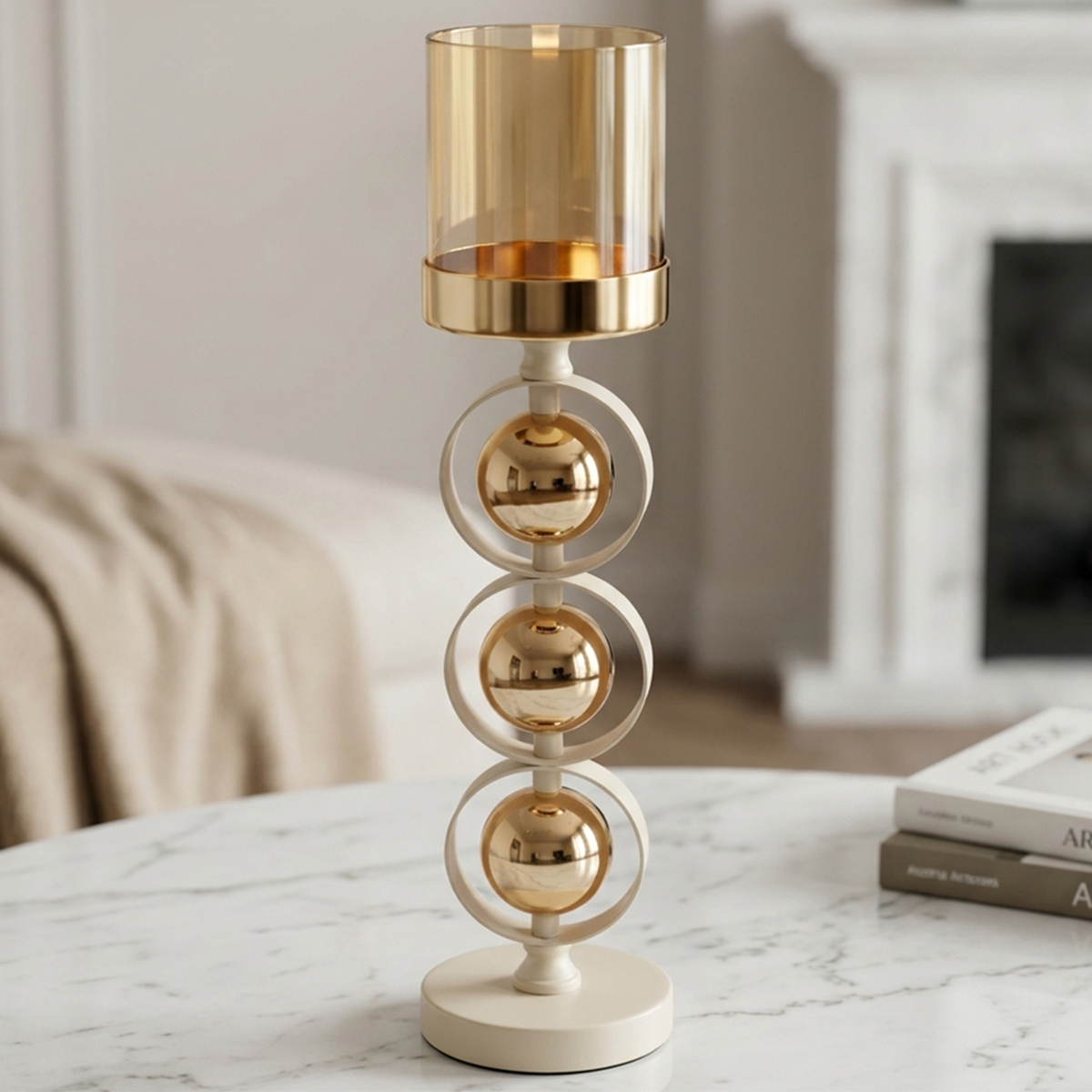 Modern Geometric Metal Candle Holder