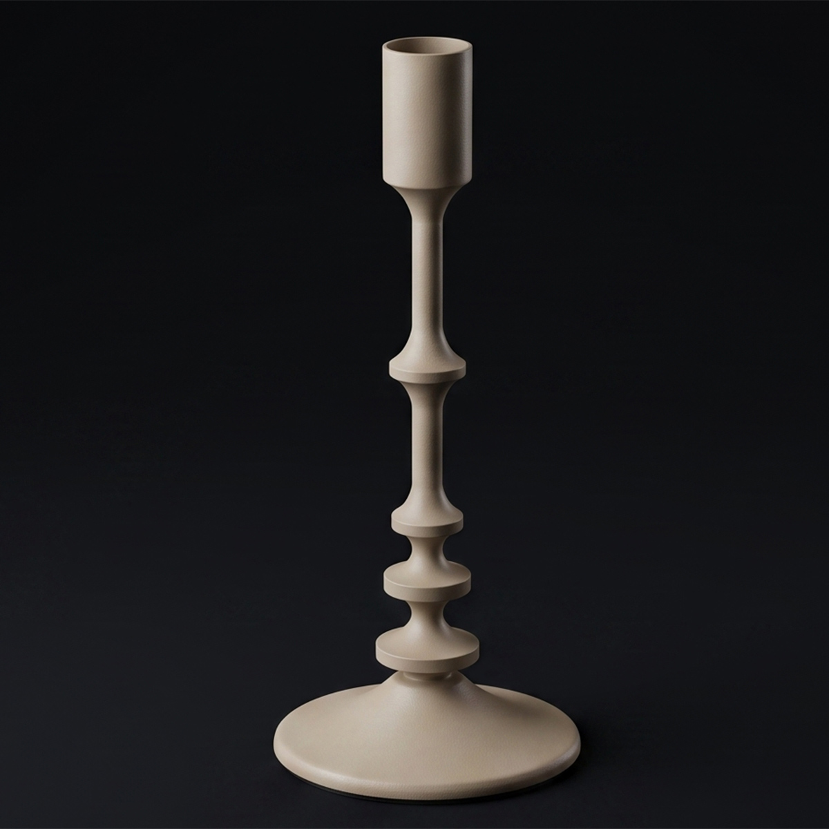 Tapered Metal Candlestick Holder Medium