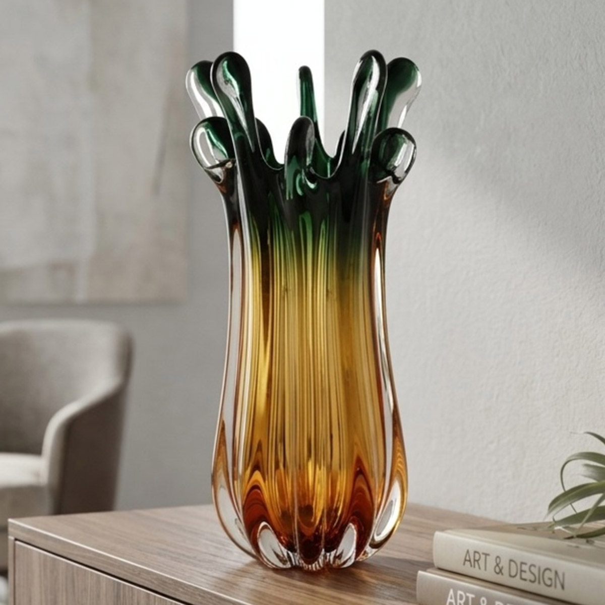 Glass Colour Vase Medium