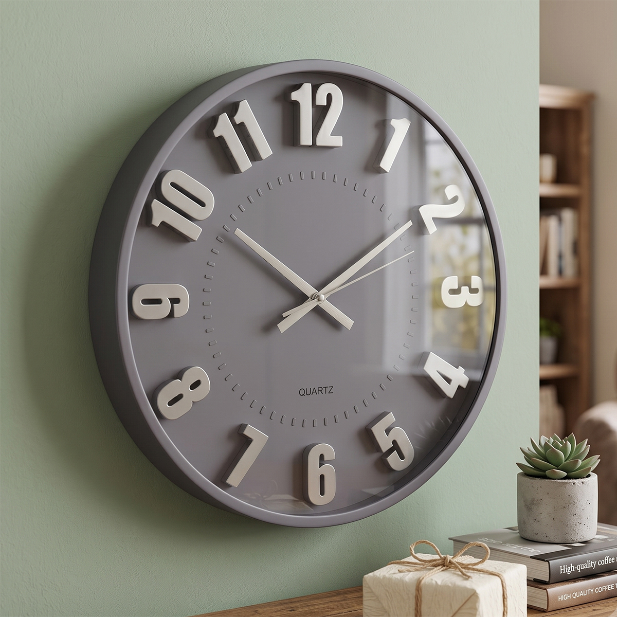 Modern Quartz Analog Wall Clock 50cm