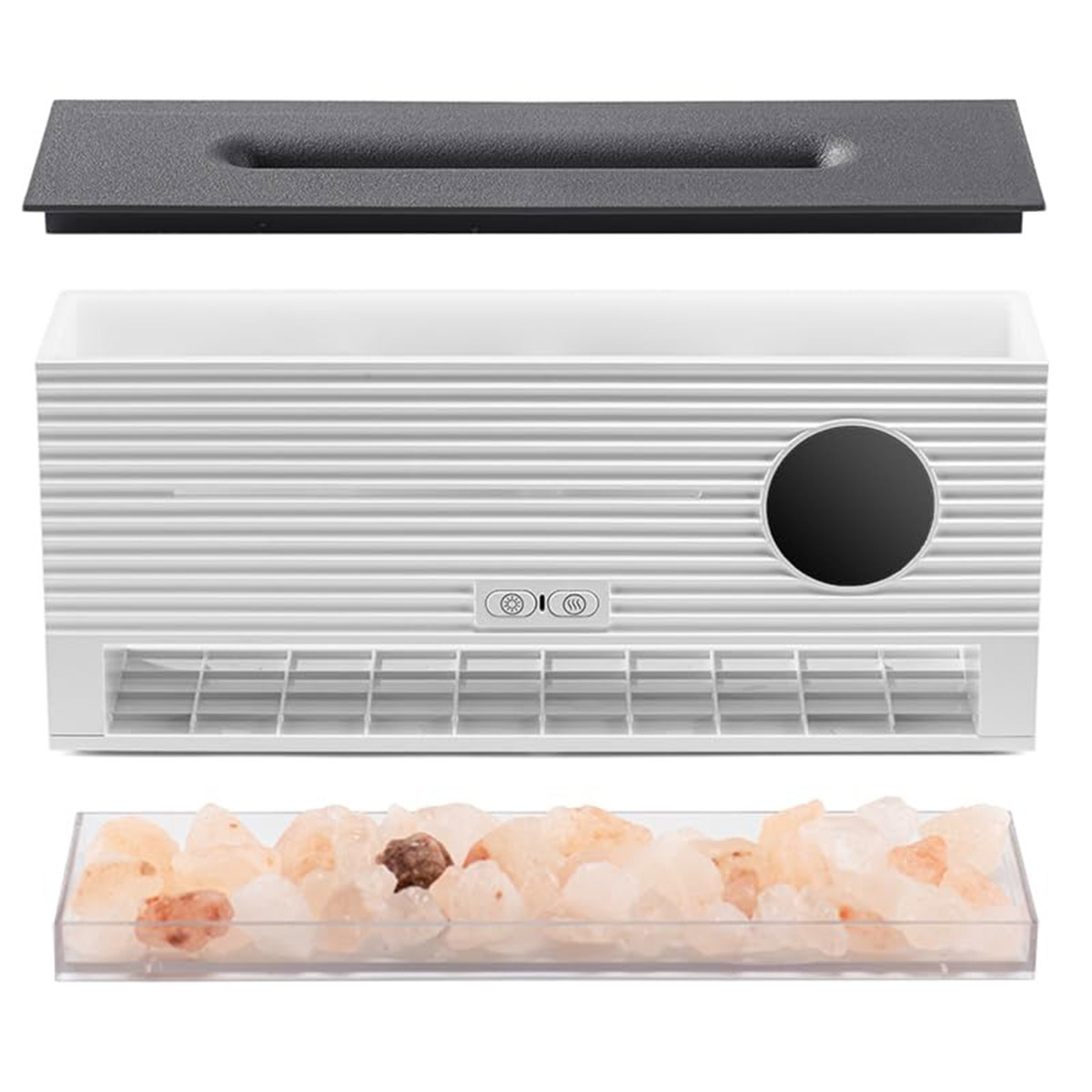 Flame Air Diffuser & Mist Humidifier With LED Alarm Clock