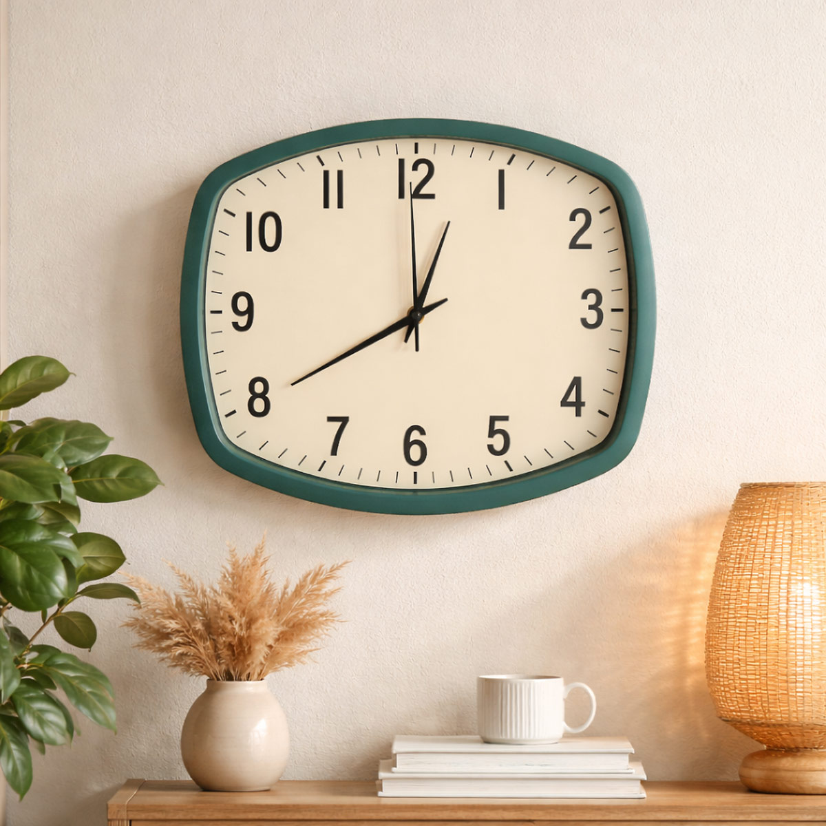 Wall Clock Assorted Color Square