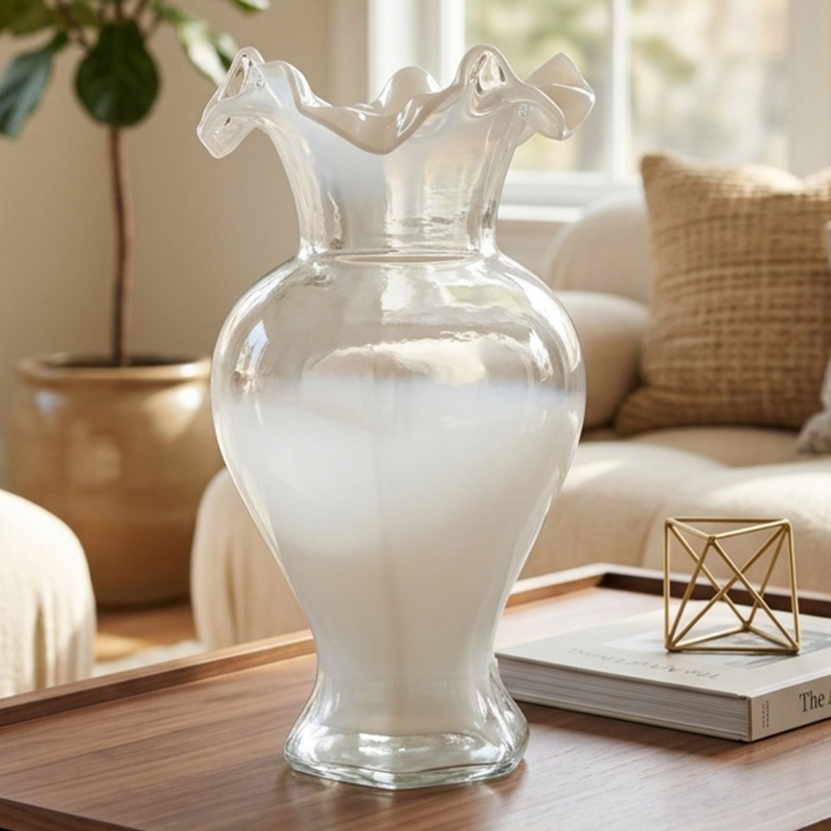 Glass Flower Vase 14x24cm