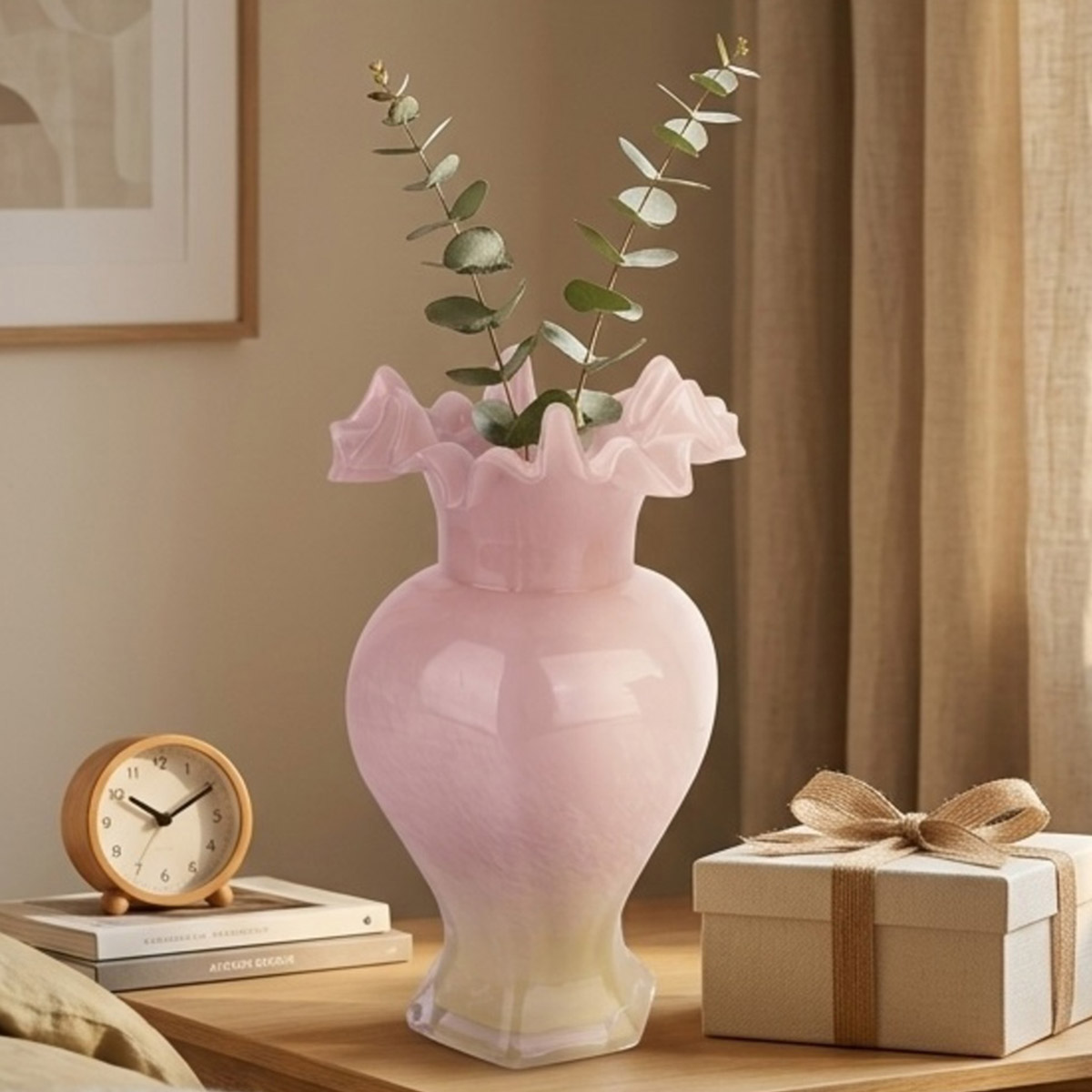 Glass Flower Vase 14x24cm
