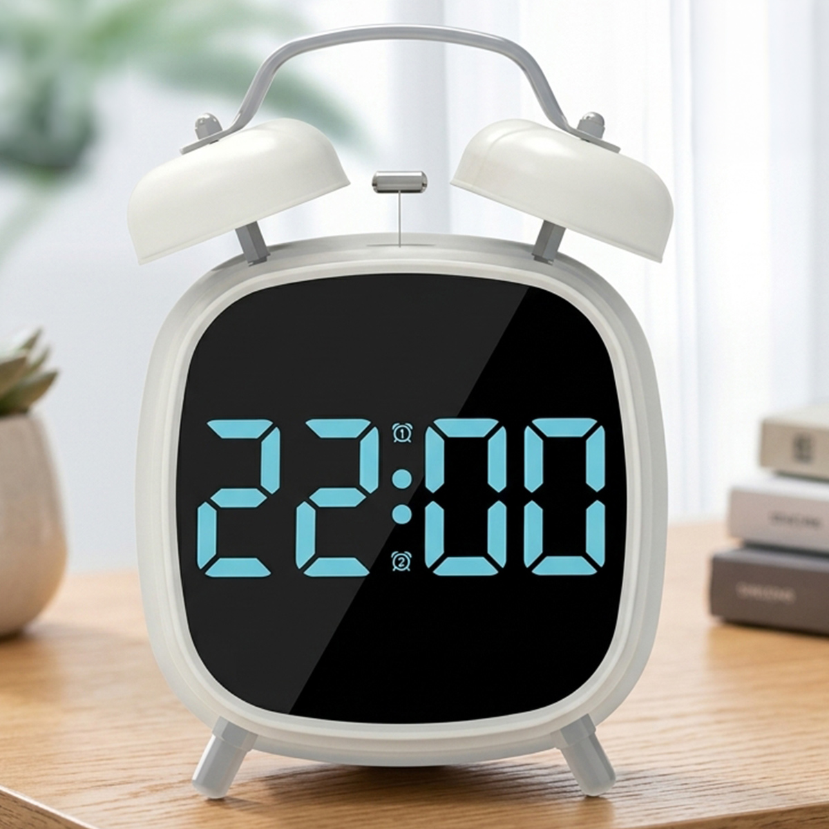 Digital Clock White