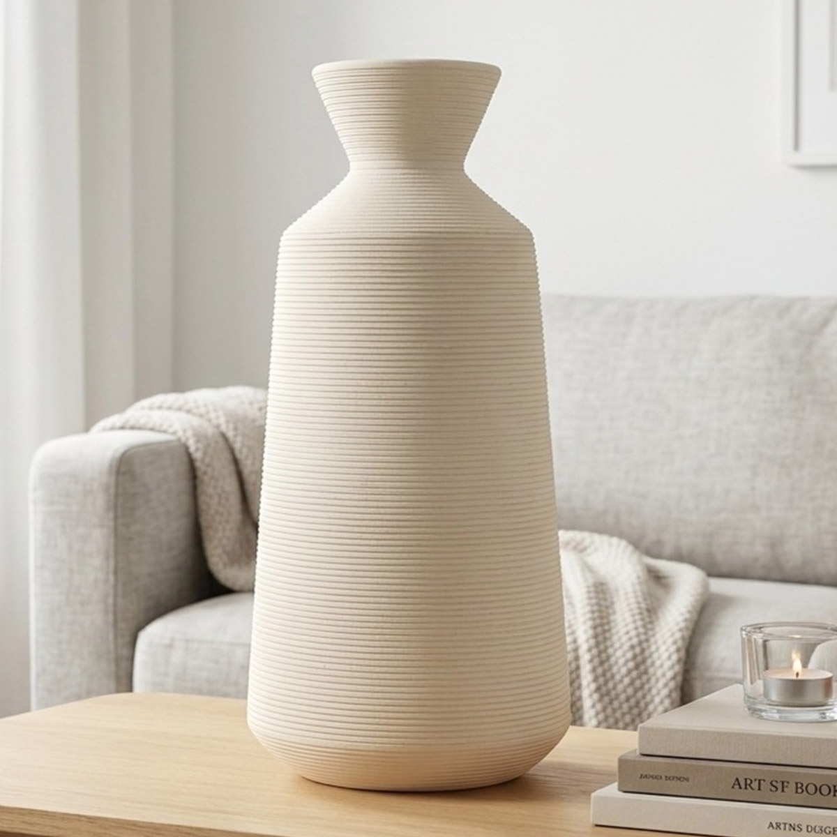 Ceramic Flower Vase 10x30cm