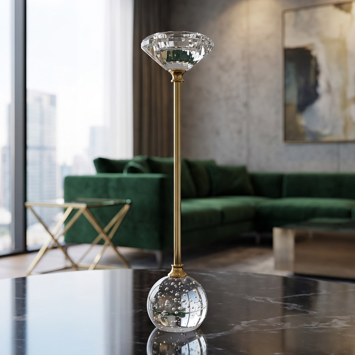 Crystal Candle Holder