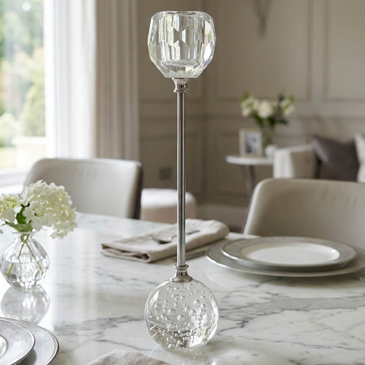 Modern Crystal Candle Holder