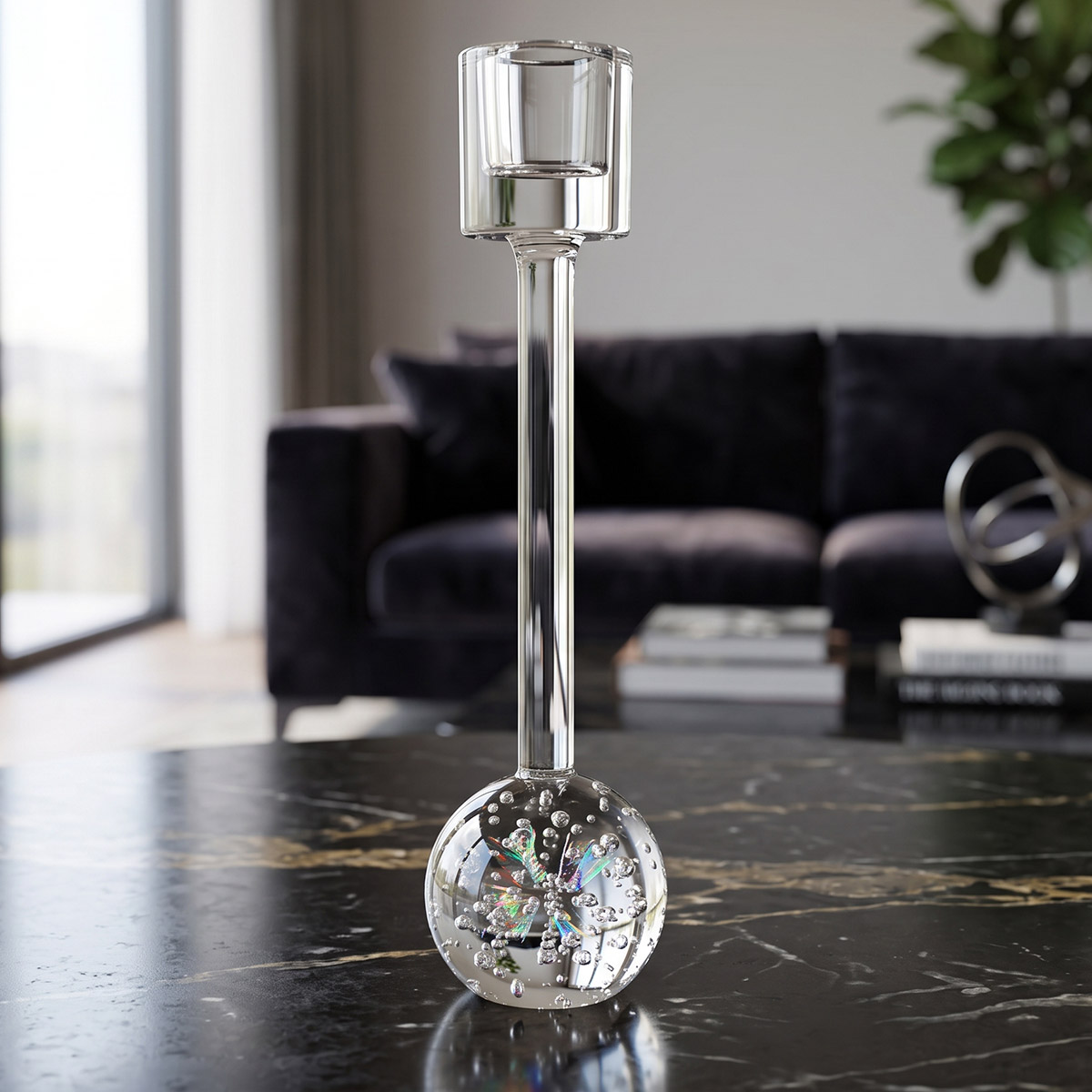 Glass Candle Holder