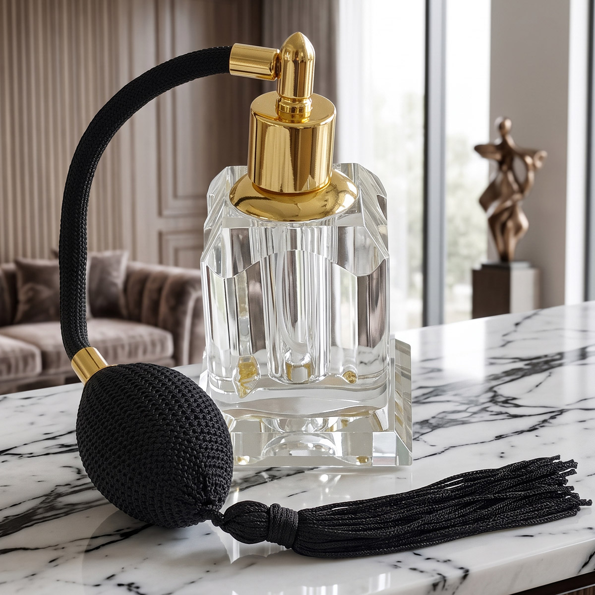 Crystal Perfume Empty Bottle