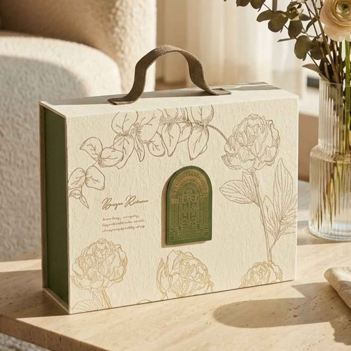 Floral Luxury Gift Box 18x12x6.5cm | Home Decor | Shelves & Organizers