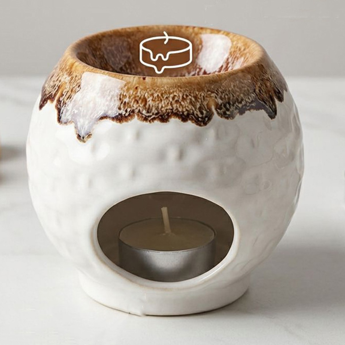 Two Toned Ceramic Essential Oil Burner