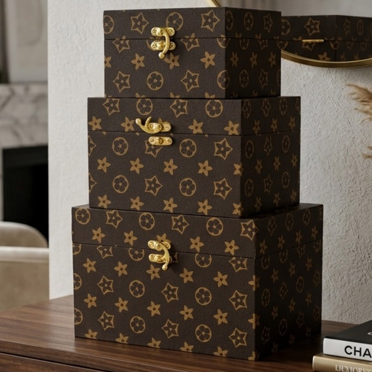 Decorative Wooden Storage Box Medium
