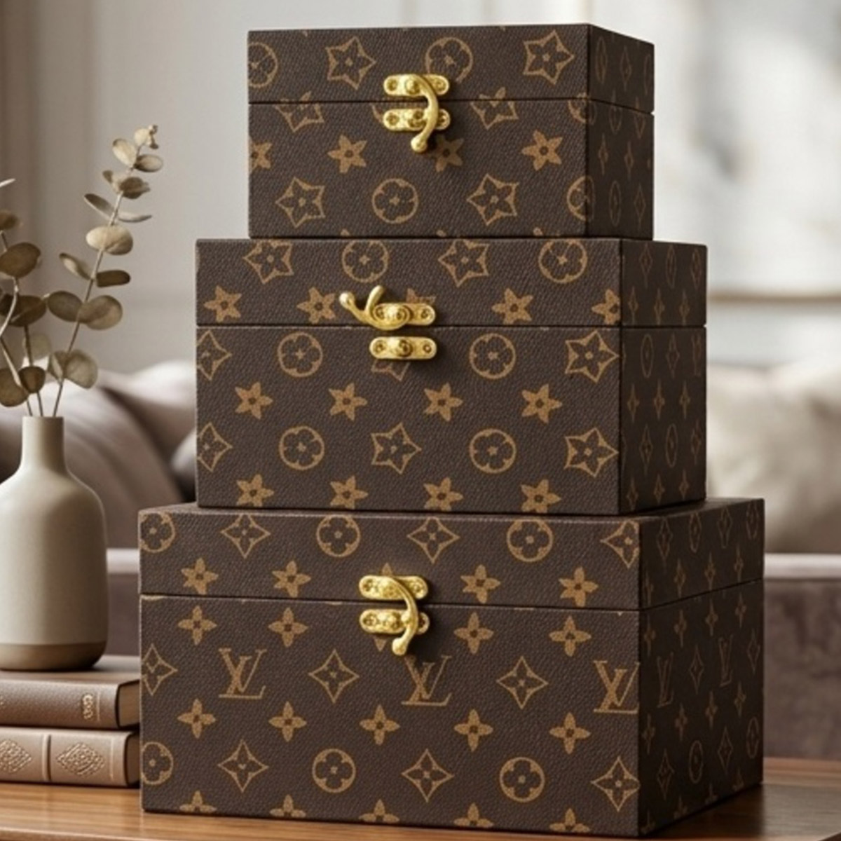 Decorative Wooden Storage Box Small