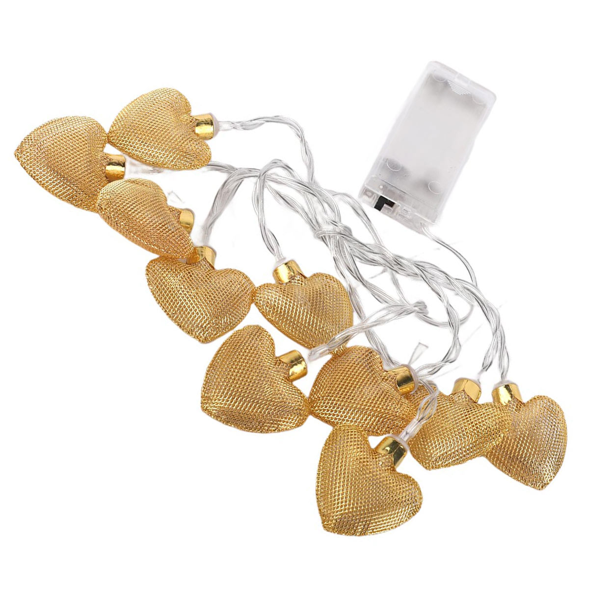Ramadan Hanging Light 10 Meter Heart Design